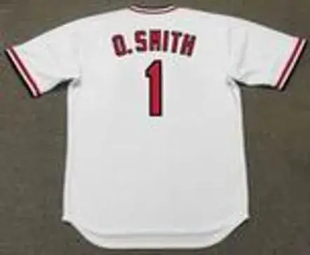 OZZIE SMITH St. Louis Cardinals 1982 Home Majestic Throwback Baseball Jersey 