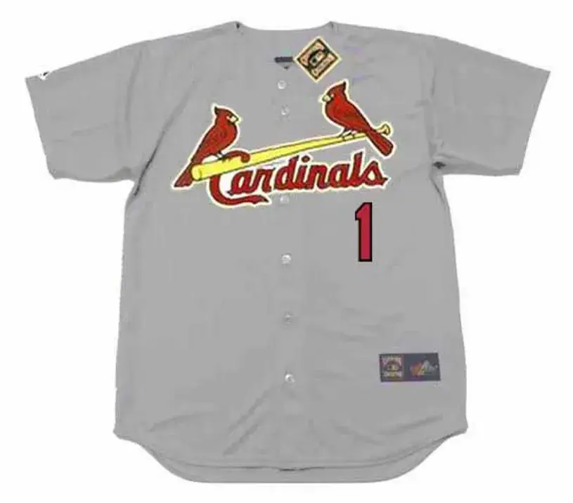 OZZIE SMITH St. Louis Cardinals 1992 Away Majestic Throwback Baseball Jersey