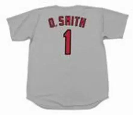 OZZIE SMITH St. Louis Cardinals 1992 Away Majestic Throwback Baseball Jersey 
