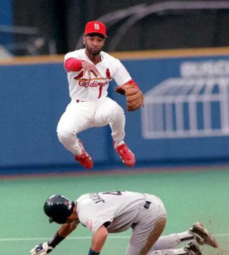 OZZIE SMITH St. Louis Cardinals 1992 Home Majestic Throwback Baseball Jersey 