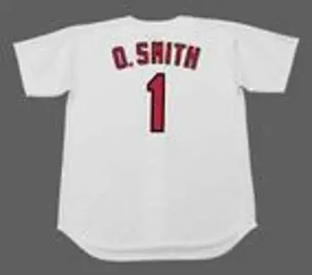 OZZIE SMITH St. Louis Cardinals 1992 Home Majestic Throwback Baseball Jersey 