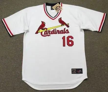RAY LANKFORD St. Louis Cardinals 1991 Majestic Cooperstown Throwback Home Jersey