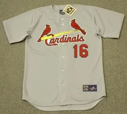 RAY LANKFORD St. Louis Cardinals 1992 Majestic Cooperstown Throwback Away Jersey
