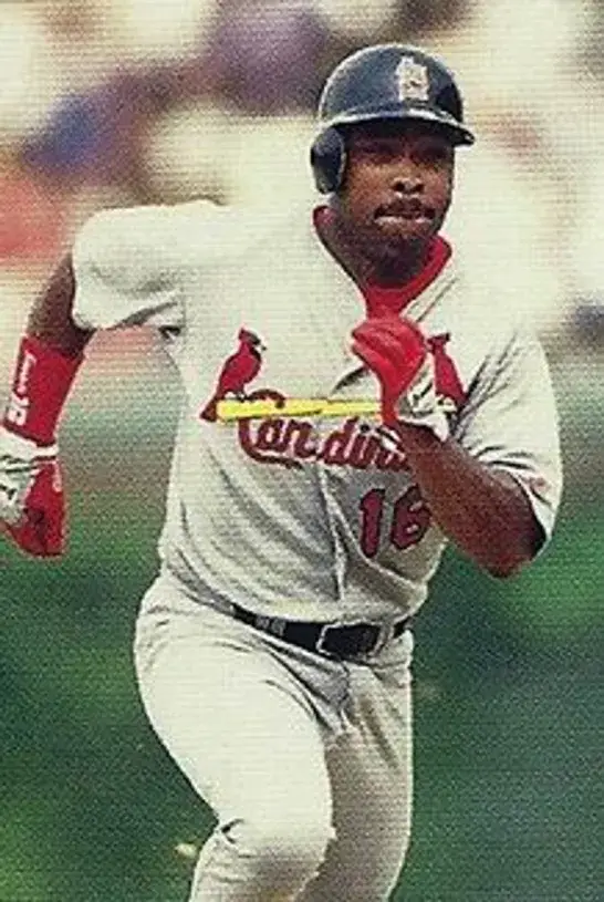 RAY LANKFORD St. Louis Cardinals 1992 Majestic Cooperstown Throwback Away Jersey 