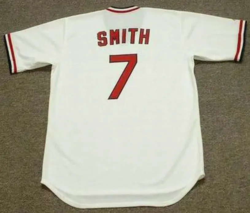 REGGIE SMITH St. Louis Cardinals 1975 Majestic Cooperstown Home Baseball Jersey 