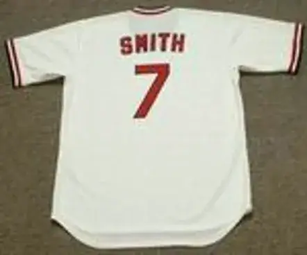 REGGIE SMITH St. Louis Cardinals 1975 Majestic Cooperstown Home Baseball Jersey 