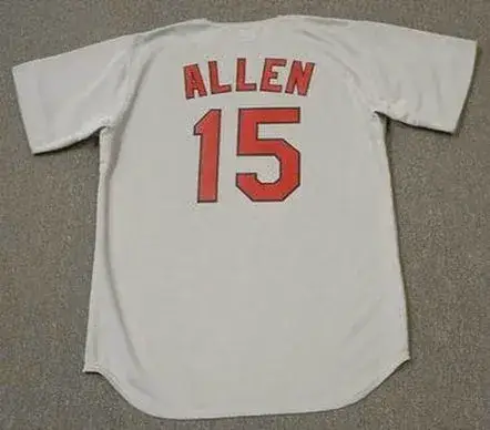 RICHIE ALLEN St. Louis Cardinals 1970 Majestic Cooperstown Throwback Away Baseball Jersey 