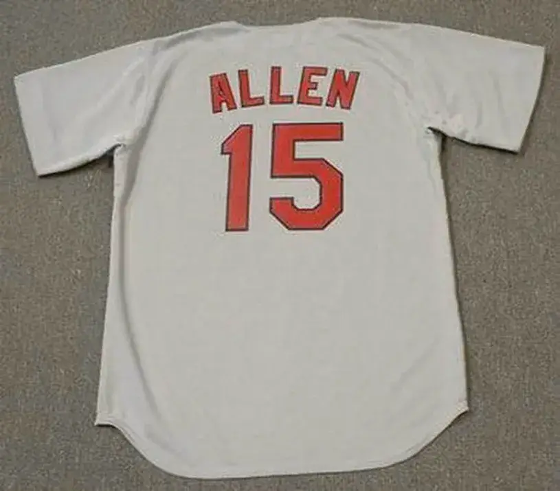 RICHIE ALLEN St. Louis Cardinals 1970 Majestic Cooperstown Throwback Away Baseball Jersey 