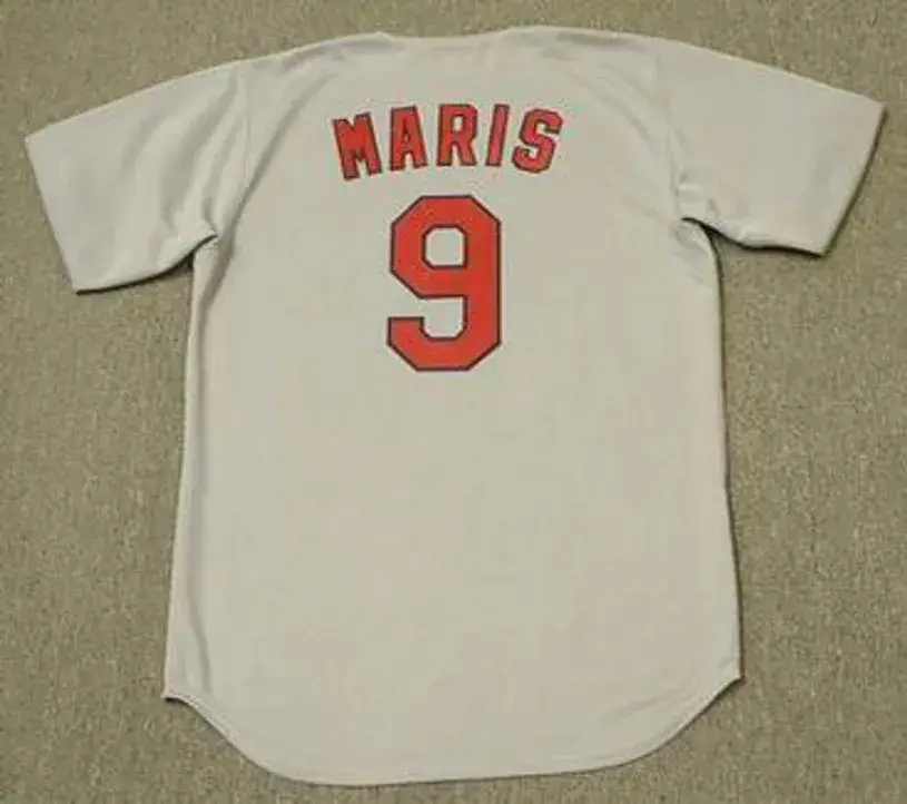 ROGER MARIS St. Louis Cardinals 1967 Majestic Cooperstown Throwback Away Jersey 