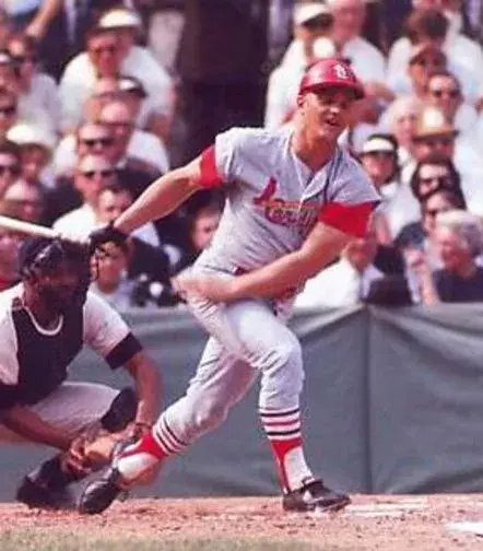 ROGER MARIS St. Louis Cardinals 1967 Majestic Cooperstown Throwback Away Jersey 