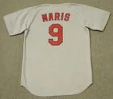 ROGER MARIS St. Louis Cardinals 1967 Majestic Cooperstown Throwback Away Jersey 