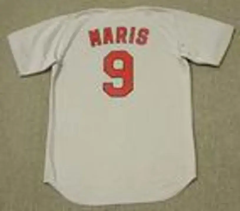 ROGER MARIS St. Louis Cardinals 1967 Majestic Cooperstown Throwback Away Jersey 