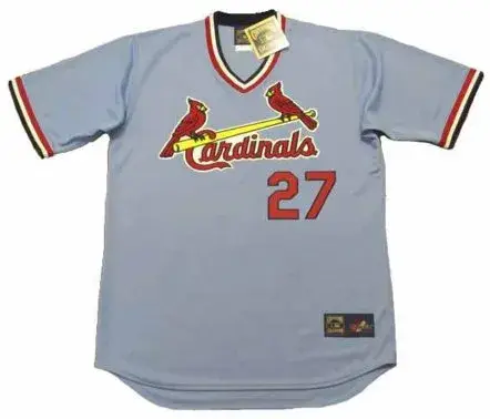 SCOTT ROLEN St. Louis Cardinals 1980’s Away Majestic Throwback Baseball Jersey