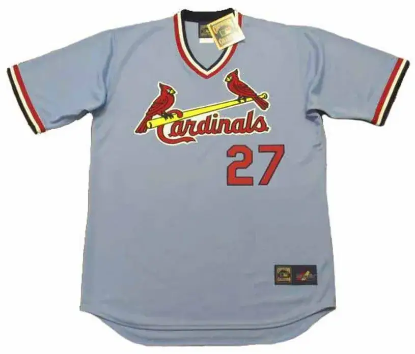SCOTT ROLEN St. Louis Cardinals 1980’s Away Majestic Throwback Baseball Jersey