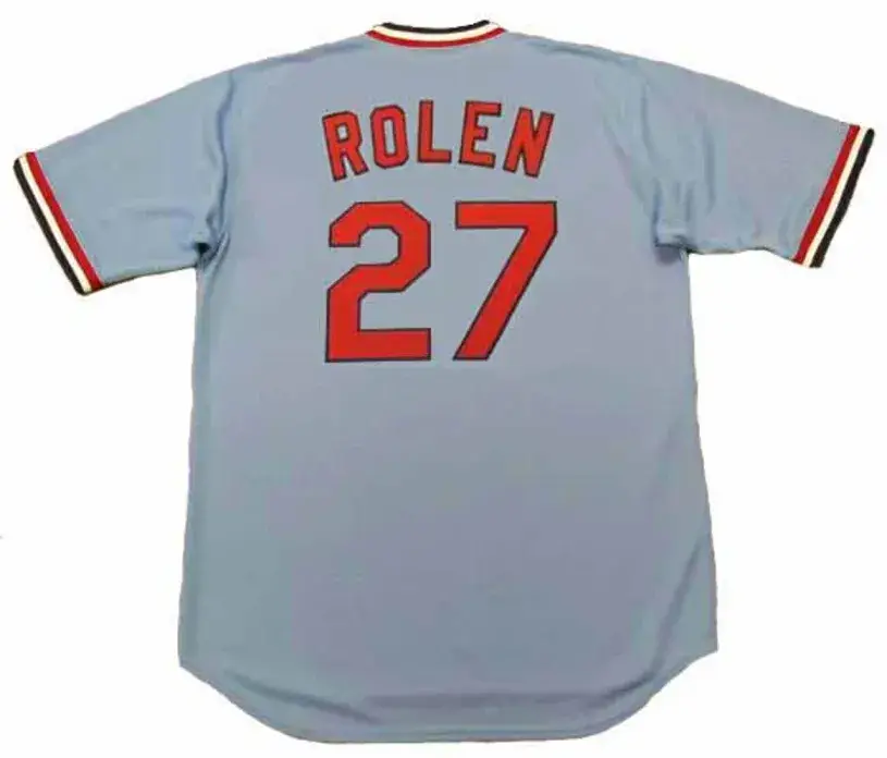 SCOTT ROLEN St. Louis Cardinals 1980’s Away Majestic Throwback Baseball Jersey 