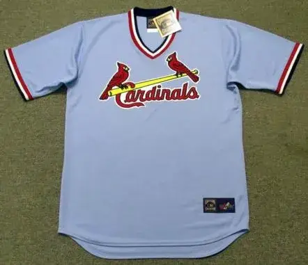 ST. LOUIS CARDINALS 1980’s Majestic Cooperstown Throwback Away Baseball Jersey