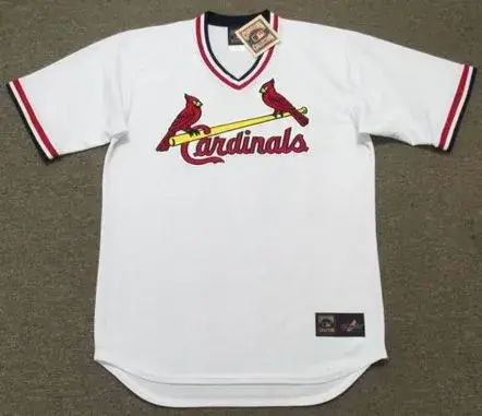 ST. LOUIS CARDINALS 1980’s Majestic Cooperstown Throwback Home Baseball Jersey