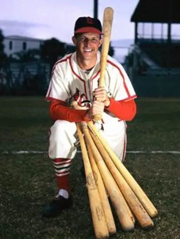 STAN MUSIAL St. Louis Cardinals 1940’s Majestic Cooperstown Throwback Baseball Jersey 