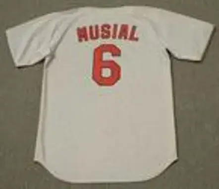 STAN MUSIAL St. Louis Cardinals 1962 Majestic Cooperstown Throwback Away Baseball Jersey 