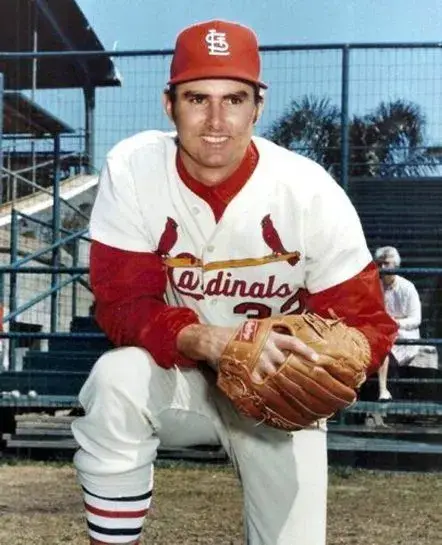 STEVE CARLTON St. Louis Cardinals 1967 Majestic Cooperstown Throwback Home Baseball Jersey 