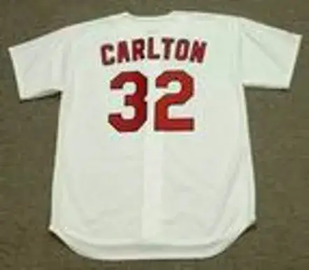 STEVE CARLTON St. Louis Cardinals 1967 Majestic Cooperstown Throwback Home Baseball Jersey 