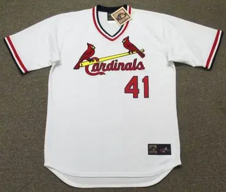 TED SIZEMORE St. Louis Cardinals 1975 Majestic Cooperstown Throwback Home Jersey