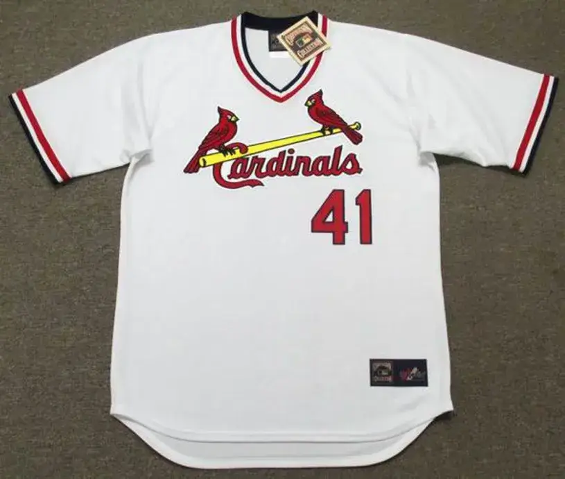 TED SIZEMORE St. Louis Cardinals 1975 Majestic Cooperstown Throwback Home Jersey