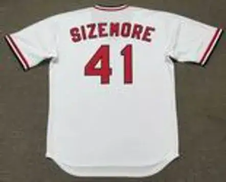 TED SIZEMORE St. Louis Cardinals 1975 Majestic Cooperstown Throwback Home Jersey 