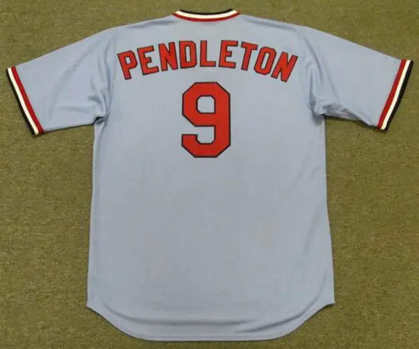 TERRY PENDLETON St. Louis Cardinals 1985 Majestic Cooperstown Away Baseball Jersey 