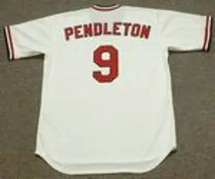 TERRY PENDLETON St. Louis Cardinals 1985 Majestic Cooperstown Home Baseball Jersey 
