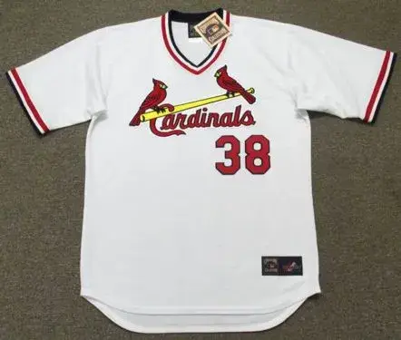 TODD WORRELL St. Louis Cardinals 1986 Majestic Cooperstown Throwback Home Jersey