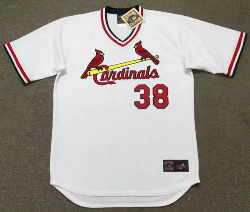 TODD WORRELL St. Louis Cardinals 1986 Majestic Cooperstown Throwback Home Jersey