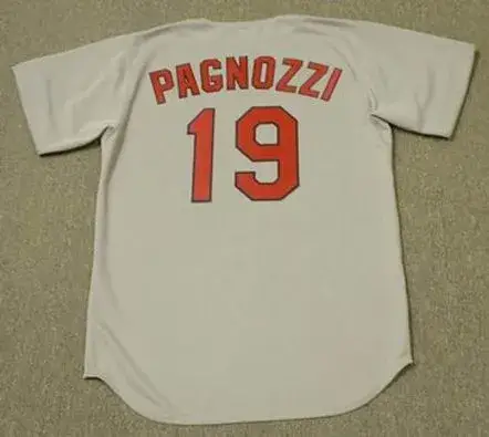 TOM PAGNOZZI St. Louis Cardinals 1992 Majestic Cooperstown Throwback Away Jersey 