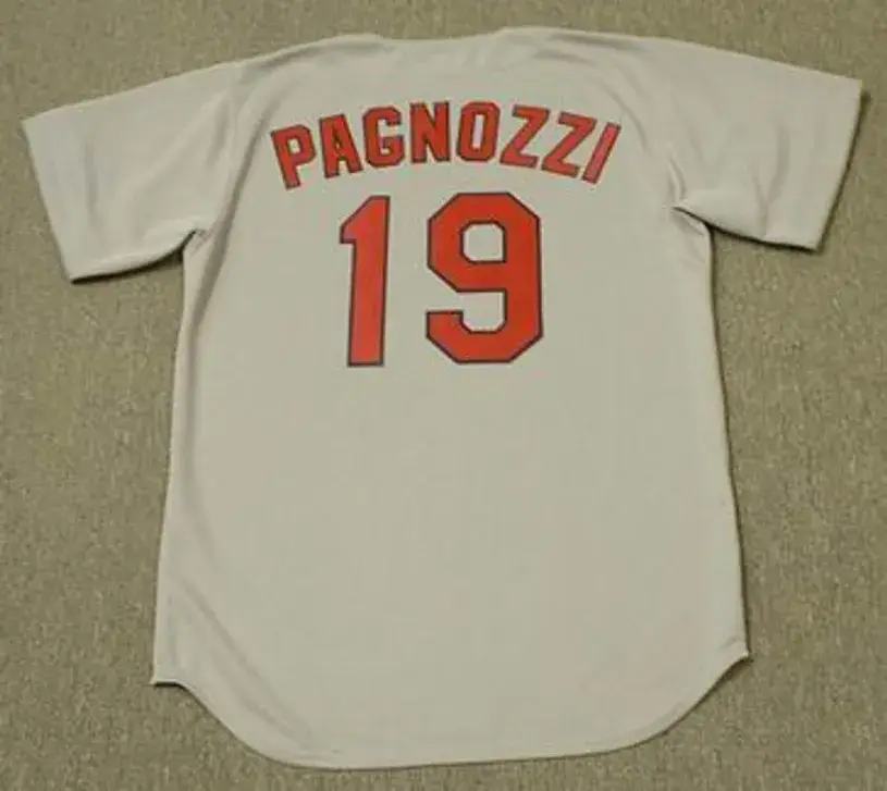 TOM PAGNOZZI St. Louis Cardinals 1992 Majestic Cooperstown Throwback Away Jersey 