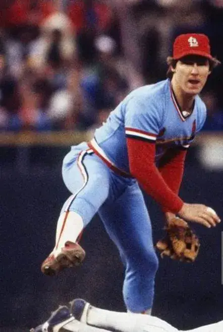 TOMMY HERR St. Louis Cardinals 1982 Away Majestic Throwback Baseball Jersey 