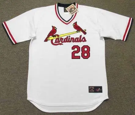 TOMMY HERR St. Louis Cardinals 1982 Home Majestic Throwback Baseball Jersey