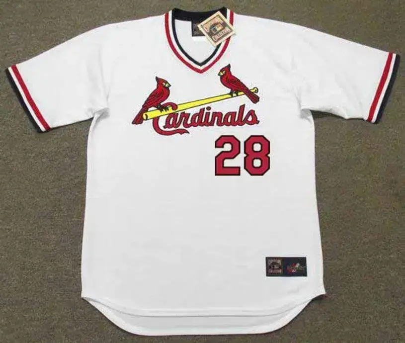 TOMMY HERR St. Louis Cardinals 1982 Home Majestic Throwback Baseball Jersey