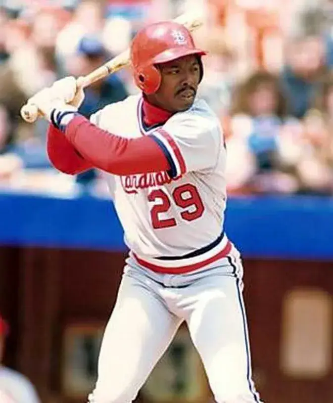 VINCE COLEMAN St. Louis Cardinals 1985 Majestic Cooperstown Throwback Home Jersey 