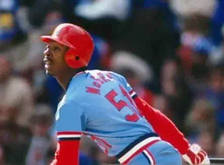WILLIE McGEE St. Louis Cardinals 1982 Away Majestic Throwback Baseball Jersey 