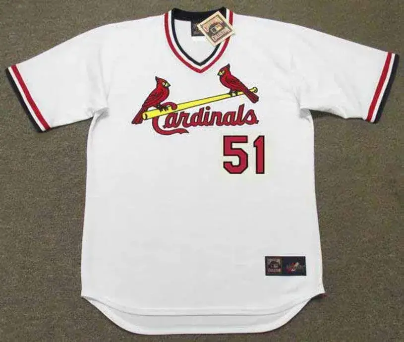 WILLIE McGEE St. Louis Cardinals 1982 Home Majestic Throwback Baseball Jersey