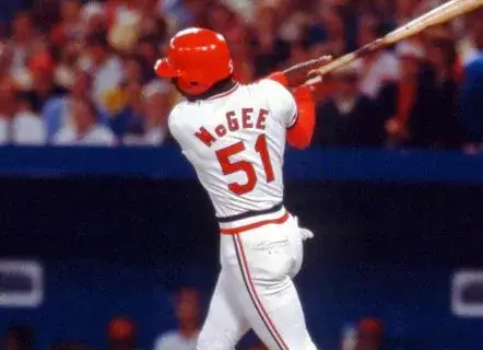 WILLIE McGEE St. Louis Cardinals 1982 Home Majestic Throwback Baseball Jersey 