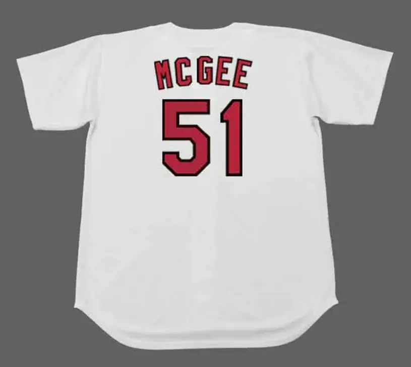WILLIE MCGEE St. Louis Cardinals 1996 Home Majestic Throwback Baseball Jersey 
