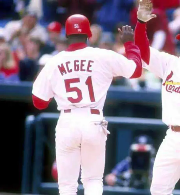 WILLIE MCGEE St. Louis Cardinals 1996 Home Majestic Throwback Baseball Jersey 
