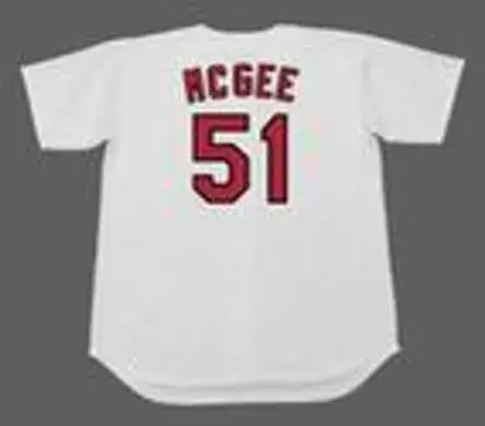 WILLIE MCGEE St. Louis Cardinals 1996 Home Majestic Throwback Baseball Jersey 