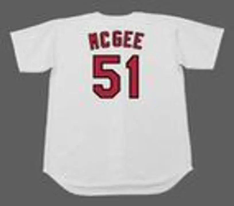 WILLIE MCGEE St. Louis Cardinals 1996 Home Majestic Throwback Baseball Jersey 