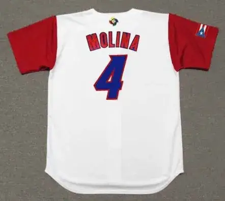 YADIER MOLINA Puerto Rico 2017 World Baseball Classic Throwback Jersey 