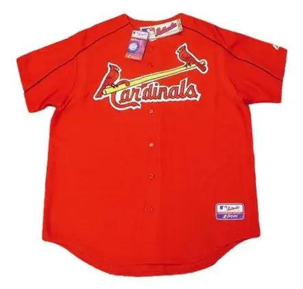 YADIER MOLINA St. Louis Cardinals 2006 Majestic Authentic Throwback Baseball Jersey