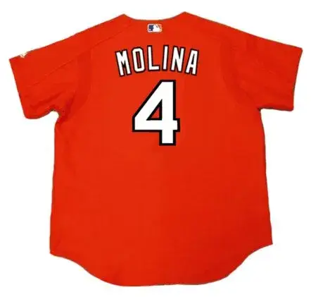 YADIER MOLINA St. Louis Cardinals 2006 Majestic Authentic Throwback Baseball Jersey 