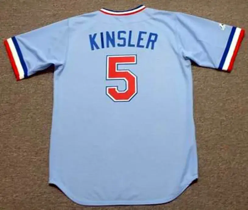 IAN KINSLER Texas Rangers 1980’s Majestic Cooperstown Throwback Baseball Jersey 