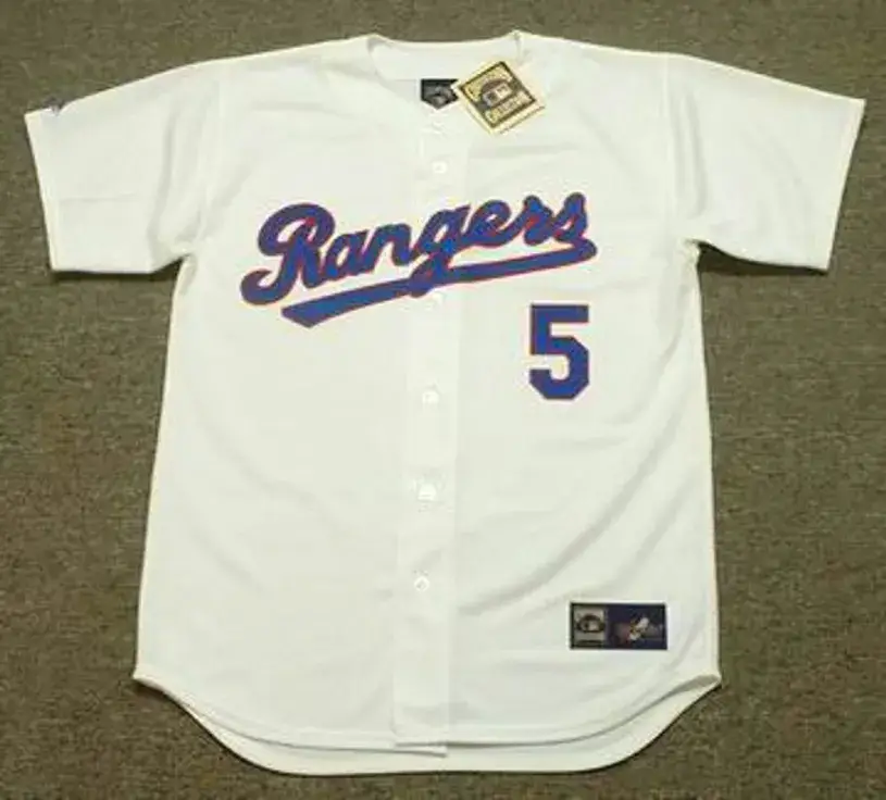 IAN KINSLER Texas Rangers 1990’s Majestic Cooperstown Throwback Baseball Jersey